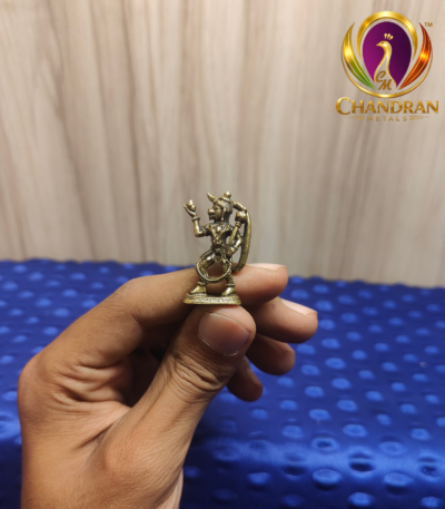 Miniature Brass Hanuman Statue 1.5 Inch