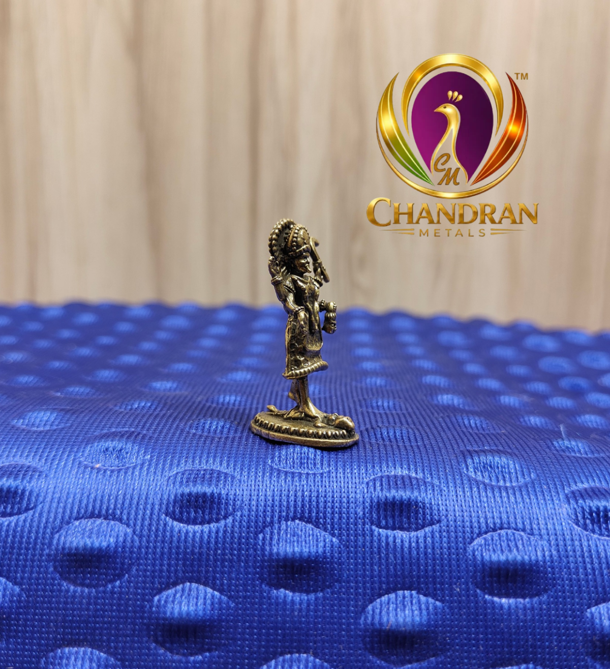 Miniature Brass Kali Statue 1.5 Inch