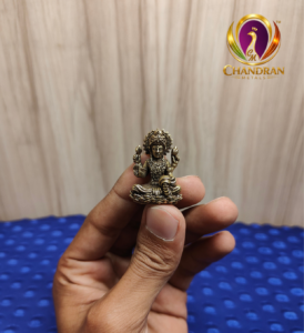 Miniature Brass Lakshmi Statue 1.3 Inch