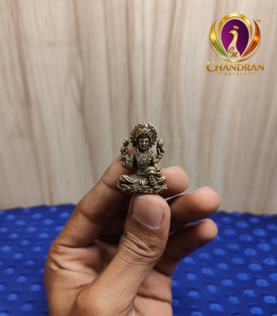 Miniature Brass Lakshmi Statue 1.3 Inch