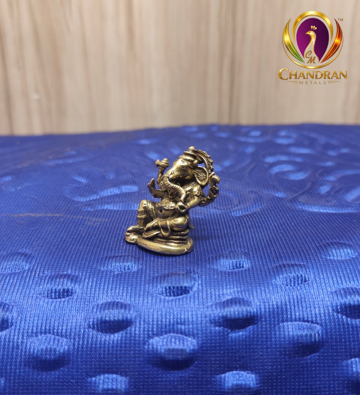 Miniature Brass Lord Ganesha Idol 1.1 Inch