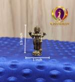 Miniature Brass Lord Vishnu Idol 1.5 Inch