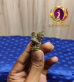 Miniature Brass Lucky Rooster Statue 1.2 Inch