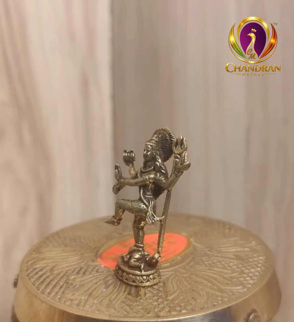 Miniature Brass Nataraja Statue 1.8 Inch