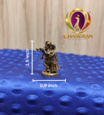 Miniature Brass Radha Krishna Statue 1.5 Inch