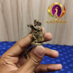 Miniature Brass Radha Krishna Statue 1.5 Inch