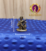 Miniature Brass Saraswati Idol 1.2 Inch