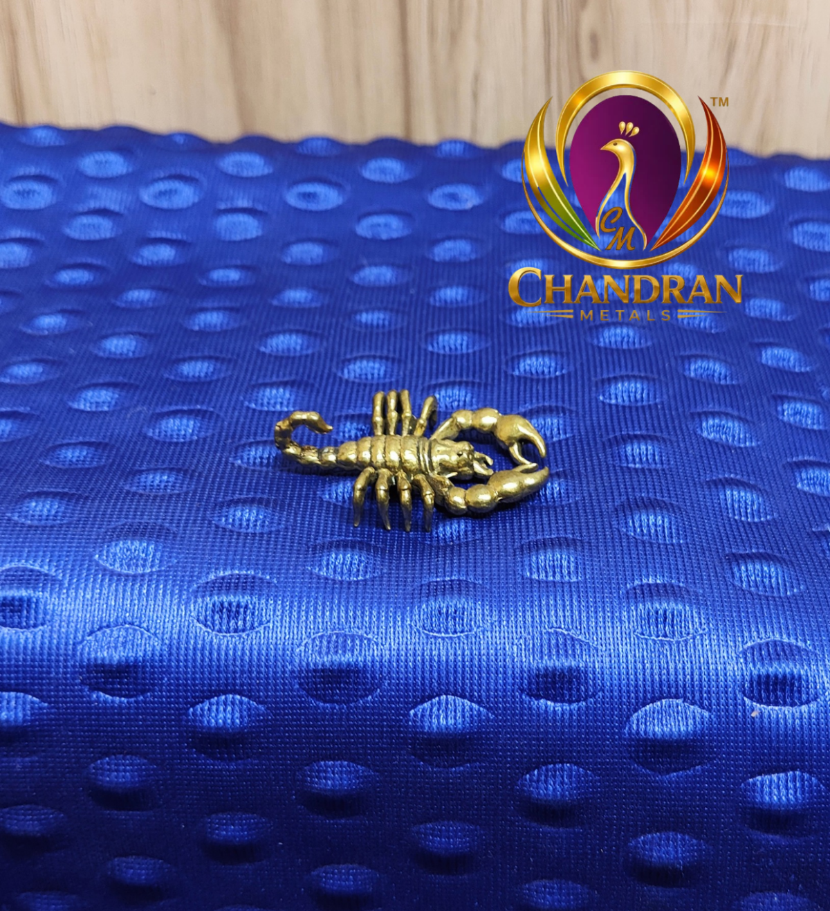 Miniature Brass Scorpion Figurine 1.8 Inch