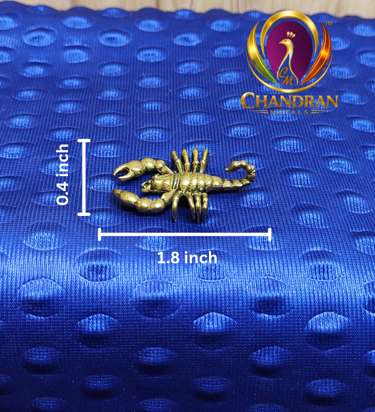 Miniature Brass Scorpion Figurine 1.8 Inch