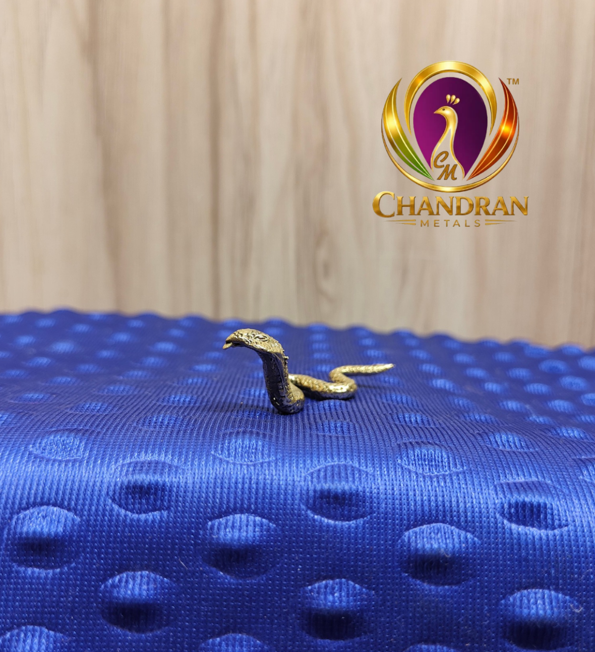 Miniature Brass Snake Cobra Figurine 0.6 Inch