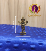 Miniature Brass Standing Ganesh Idol 1.6 Inch
