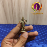 Miniature Brass Standing Ganesh Idol 1.6 Inch