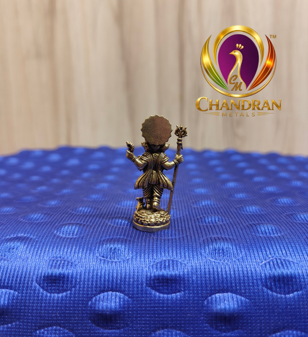 Miniature Brass Standing Ganesha Statue 1.5 Inch