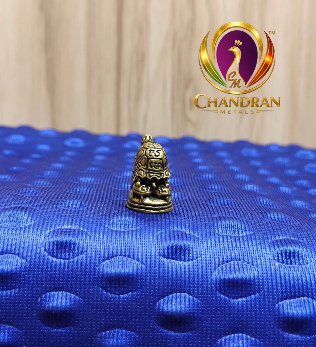 Miniature Brass Tortoise Statue 0.9 Inch