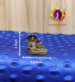 Miniature Brass Vishnu Lakshmi Idol 1 Inch