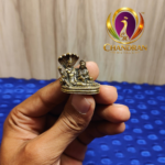 Miniature Brass Vishnu Lakshmi Idol 1 Inch