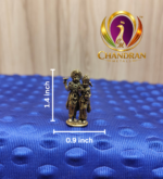 Miniature Brass Vishnu Lakshmi Statue 1.4 Inch