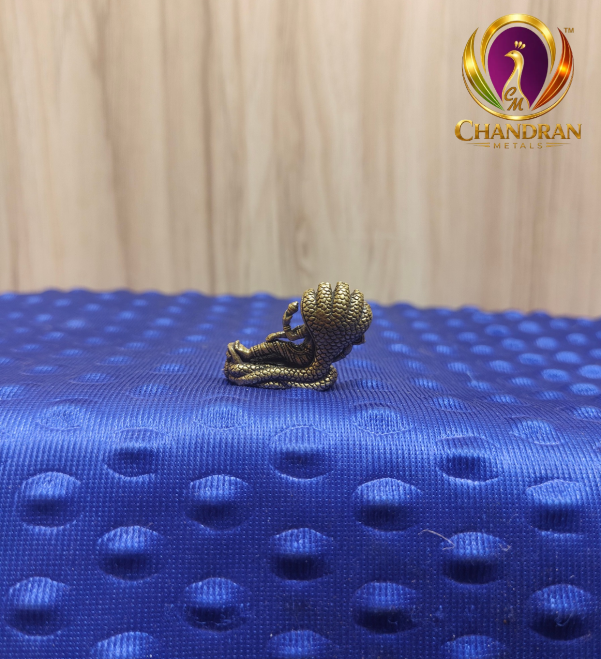 Miniature Brass Vishnu Statue 1 Inch