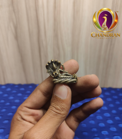 Miniature Brass Vishnu Statue 1 Inch