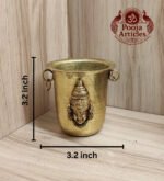 Brass Tirupati Balaji Pooja Glass 3.2 Inch - Image 2