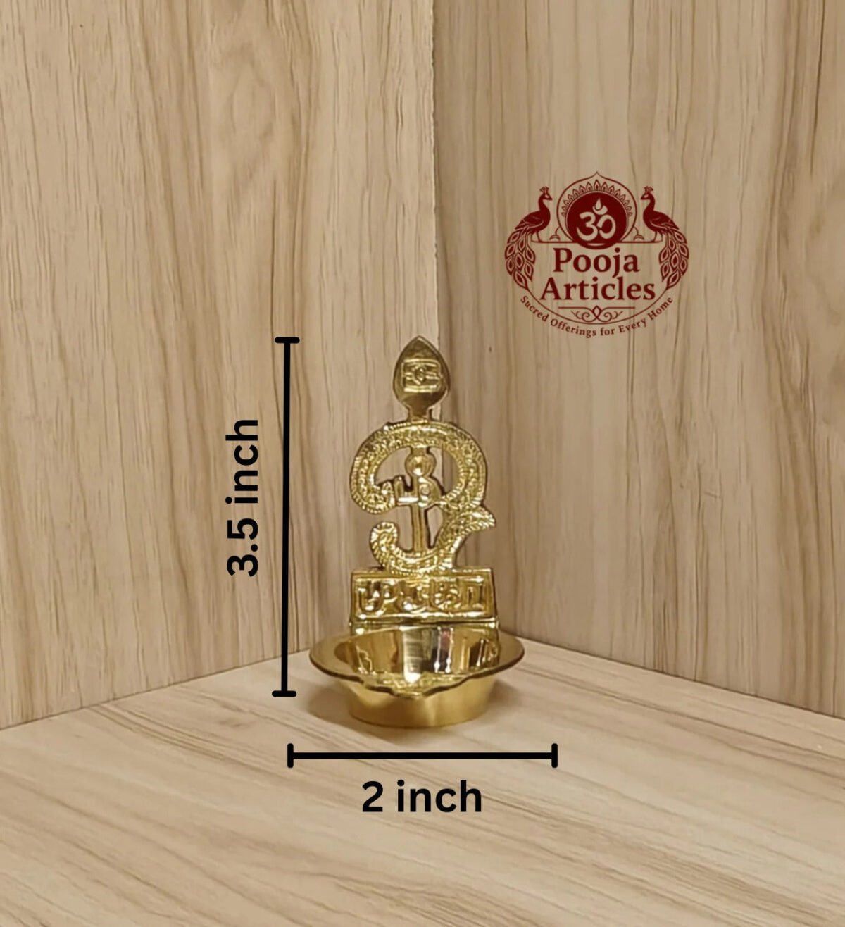 Brass Om Vilakku 3.5 Inch