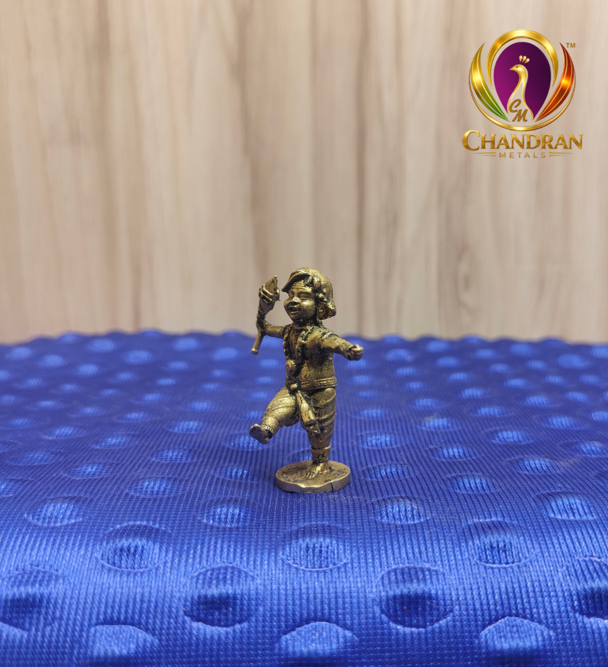 Premium Brass Dancing Lord Murugan 1.8 Inch