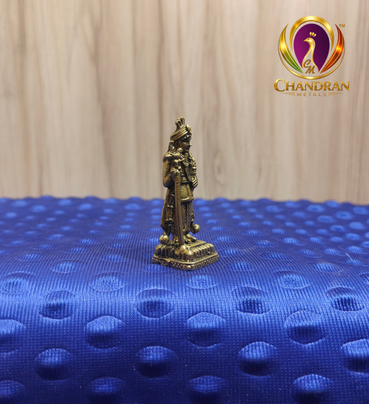 Premium Brass Lord Palani Raja Murugan 2.2 Inch