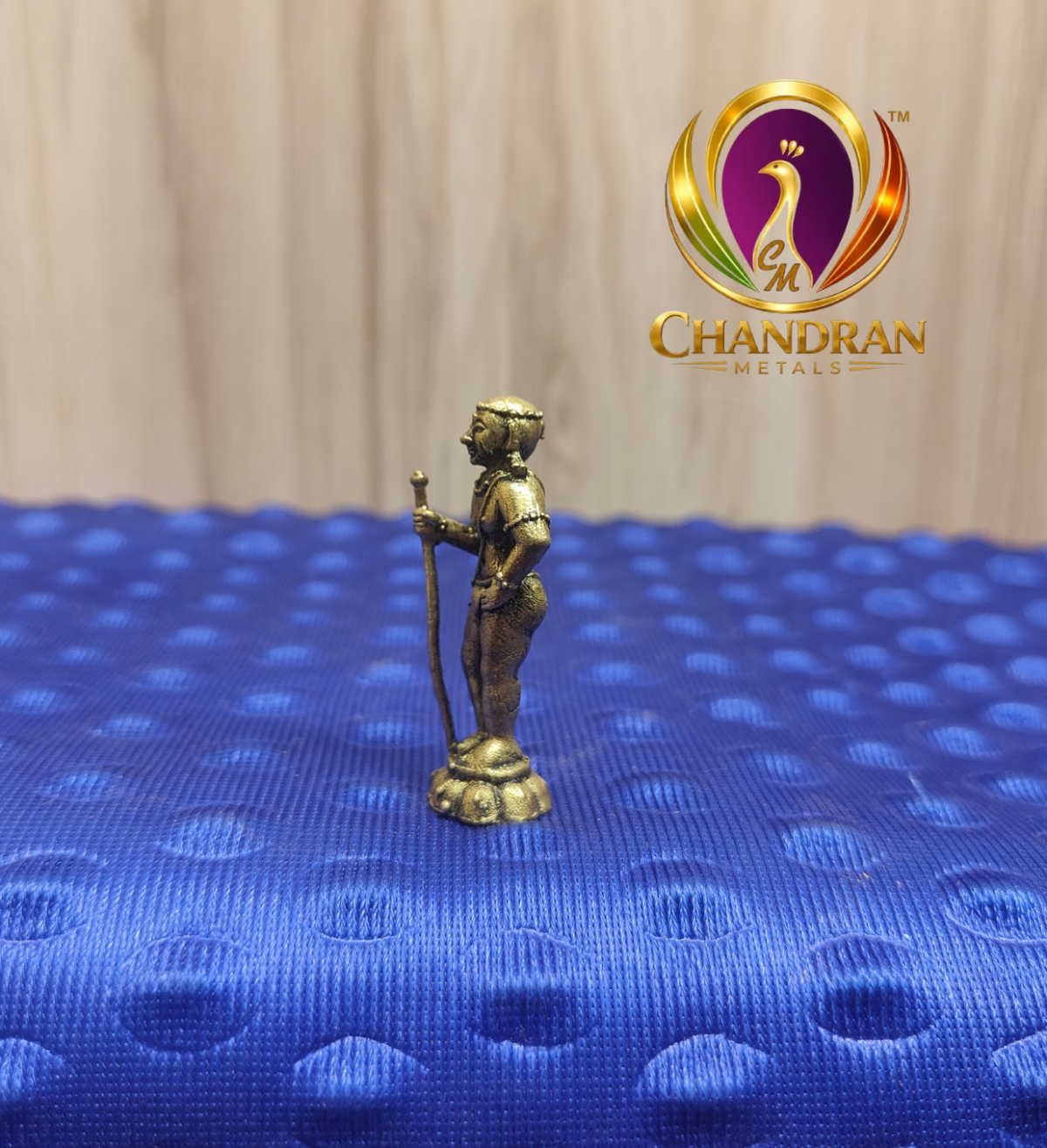Premium Brass Palani Andi Murugan Statue 1.8 Inch