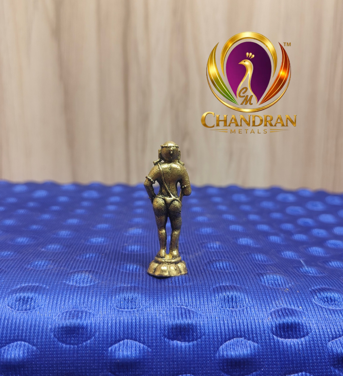 Premium Brass Palani Andi Murugan Statue 1.8 Inch