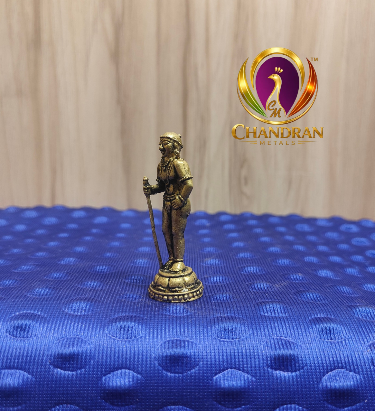 Premium Brass Palani Andi Murugan Statue 2.3 Inch