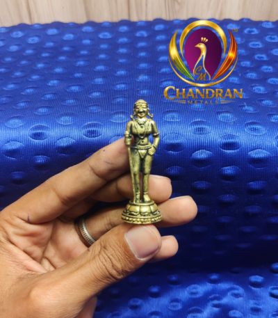 Premium Brass Palani Andi Murugan Statue 2.3 Inch