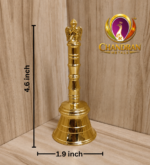 Premium Brass Pooja Bell With Garuda Handle 4.6 Inch