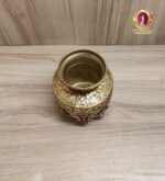 Premium brass shanku chakra kalash 4.5 inch top opening — Chandran Metals