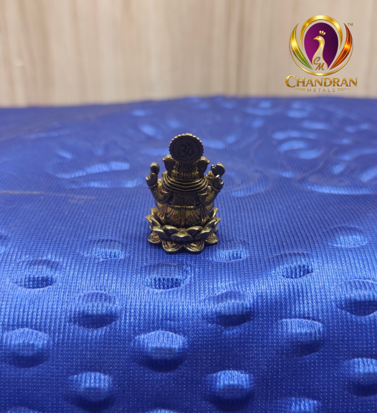 Miniature Brass Ganesh Idol 1.2 Inch