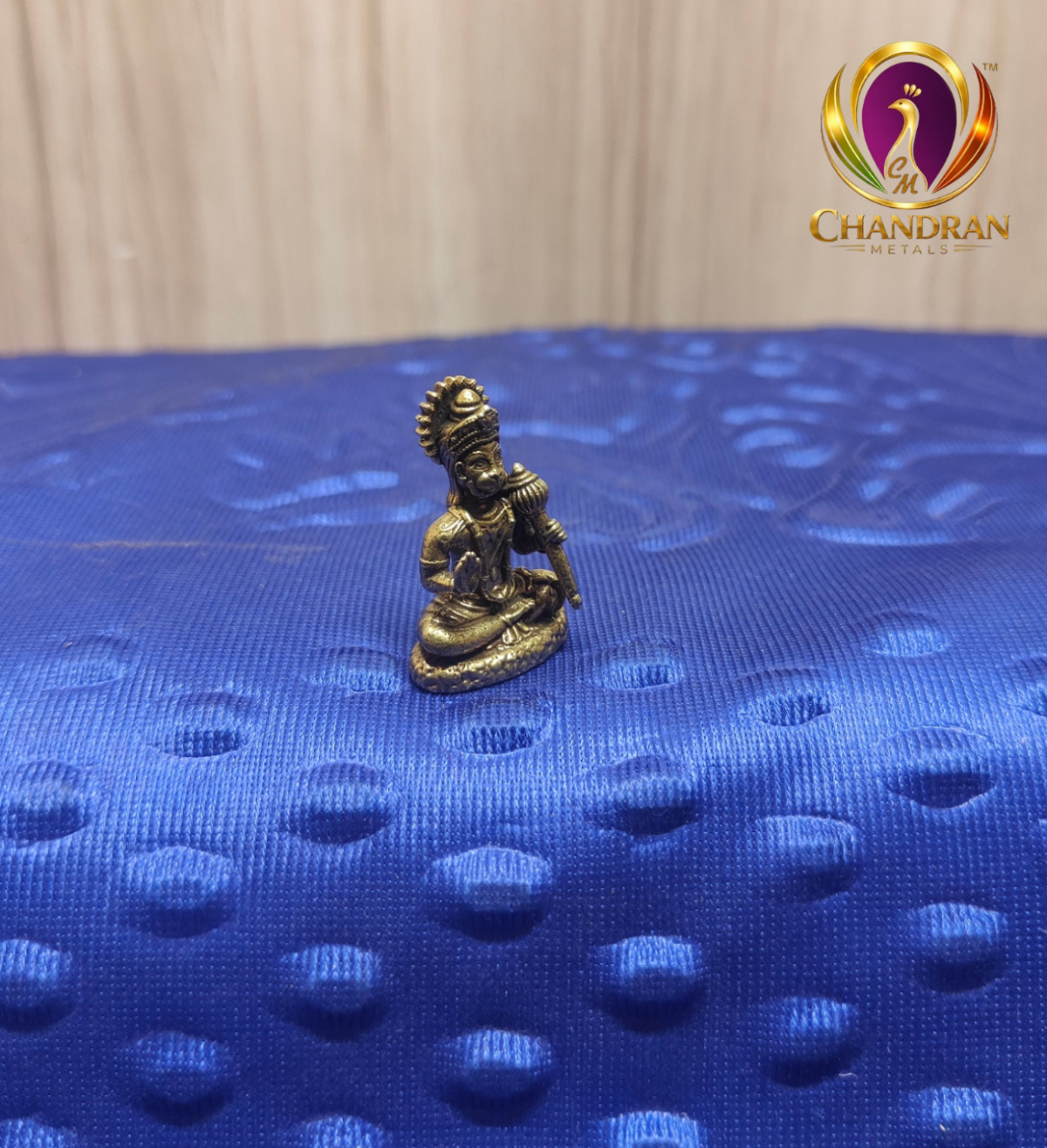 Miniature Brass Hanuman Idol 1.5 Inch