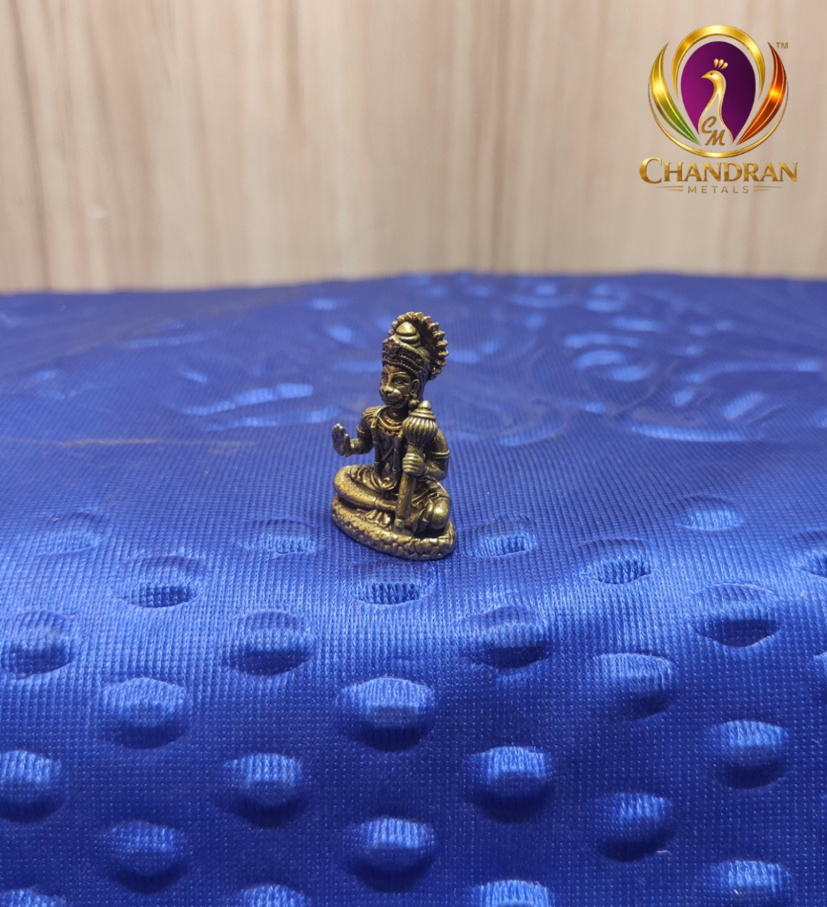 Miniature Brass Hanuman Idol 1.5 Inch