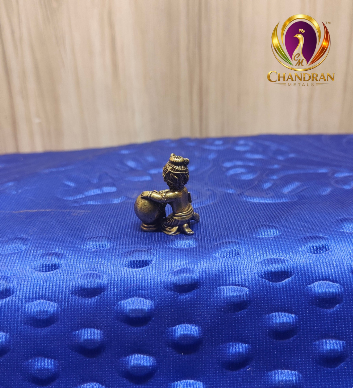 Miniature Brass Krishna Statue 1.1 Inch