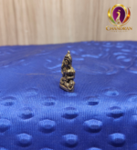 Miniature Brass Naga Phanyanak Nakee Statue 1.2 Inch right profile seated on coiled naga — Chandran Metals
