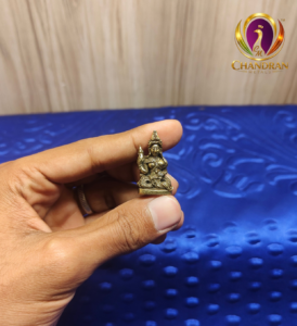 Miniature Brass Naga Phanyanak Nakee Statue 1.2 Inch