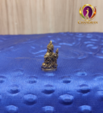 Miniature Brass Naga Phanyanak Nakee Statue 1.2 Inch rear view of coiled naga hood — Chandran Metals