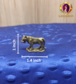 Miniature Brass Tiger Statue 1 Inch
