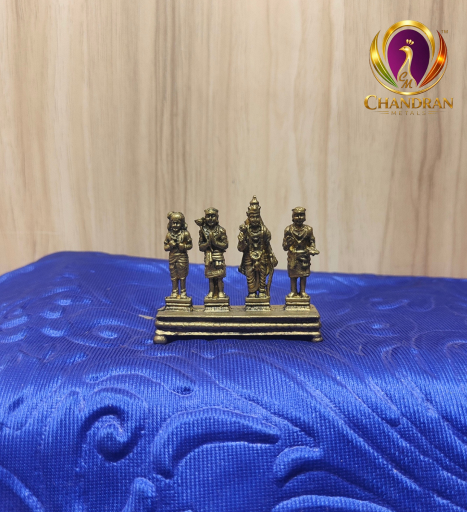 Premium Brass Nalvar Statue 2 Inch