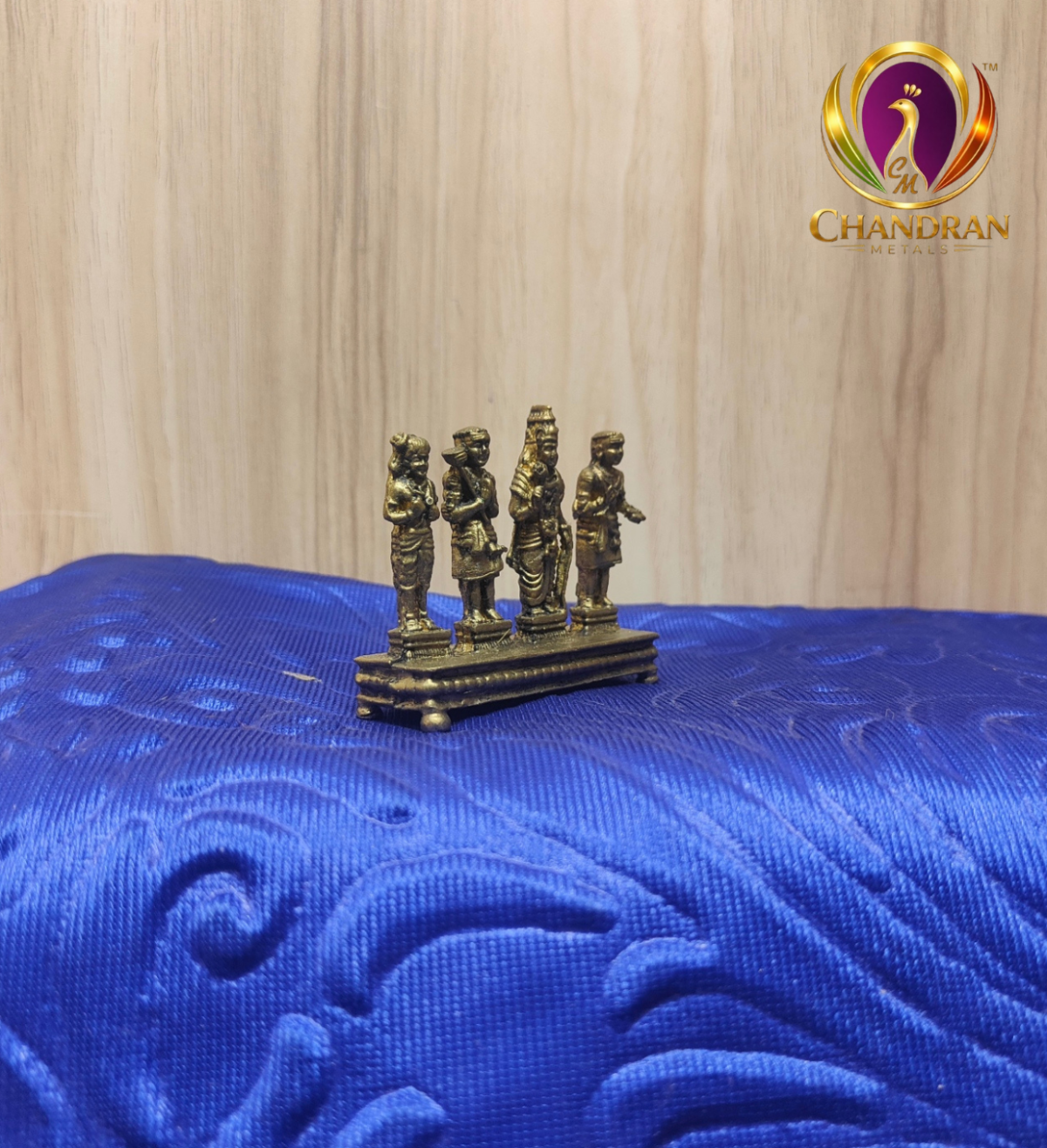 Premium Brass Nalvar Statue 2 Inch