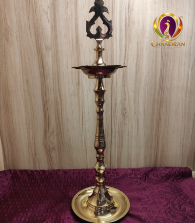 Brass Kuthu Vilaku front view updated