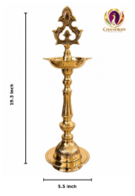 Brass Kashi Kollam Kuthu Vilaku 5.5 Inch measurements