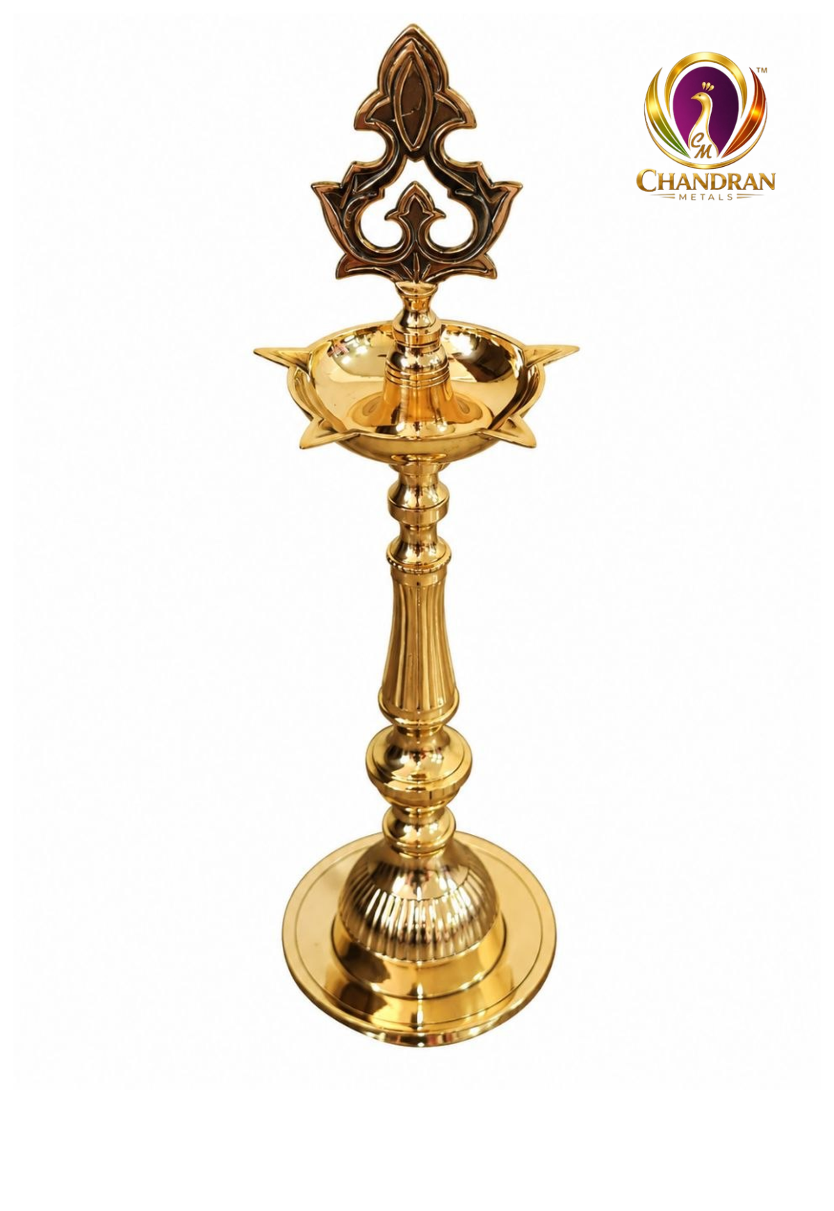 Brass Kashi Kollam Kuthu Vilaku 5.5 Inch last view