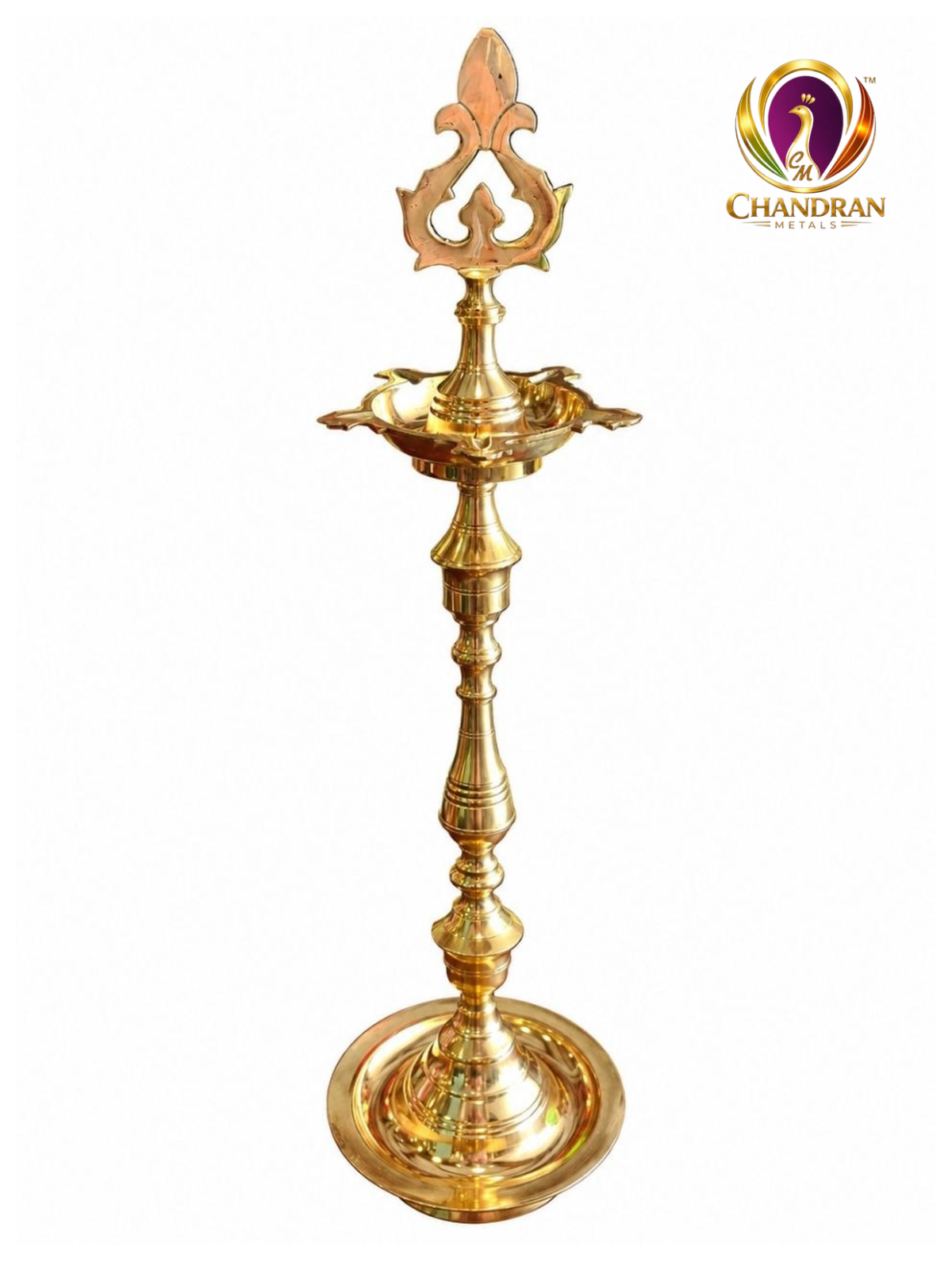 Brass Kuthu Vilaku 6.8 Inch last view