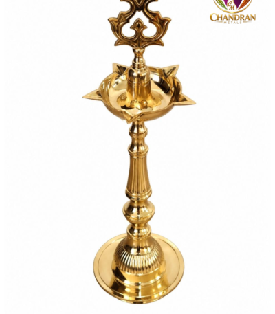 Brass Kashi Kollam Kuthu Vilaku 7.5 Inch