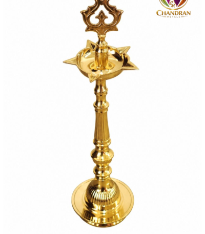 Brass Kashi Kollam Kuthu Vilaku 7.8 Inch
