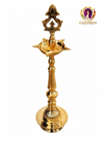 Brass Kashi Kollam Kuthu Vilaku 7.8 Inch last view